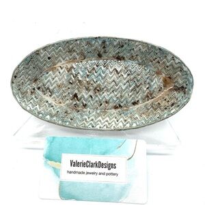 Valerie Clark Designs Zigzag Oval Dish